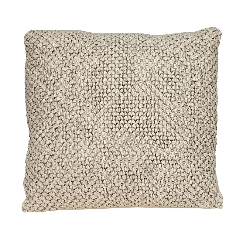 Square Pillows for Modern Home DecorPregnancy Pillows for Expectant Mothers20" x 20" Beige and Pink Woven Square Accent Throw Pillow