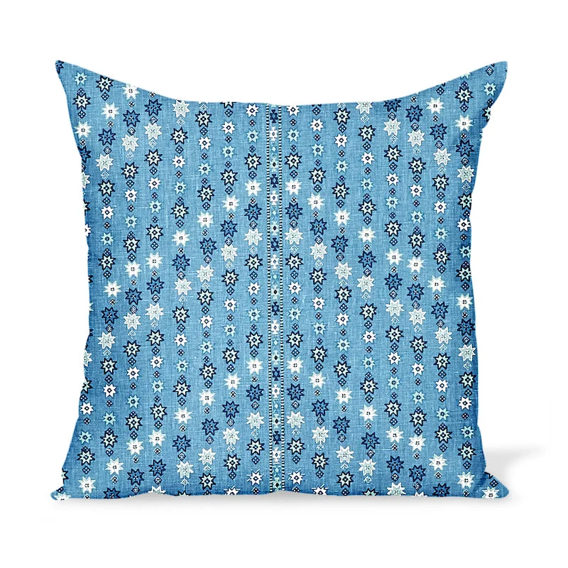 Firm Pillows for Side SleepersHypoallergenic Pillows for Allergy SufferersPeter Dunham Textiles Cosima in Blue/Blue Pillow Firm Pillows for Side SleepersHypoallergenic Pillows for Allergy SufferersPeter Dunham Textiles Cosima in Blue/Blue Pillow