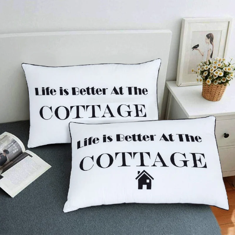 Soft and Fluffy Pillows for Bedroom ComfortPregnancy Pillows for Expectant MothersText Pillow-Cottage Soft and Fluffy Pillows for Bedroom ComfortPregnancy Pillows for Expectant MothersText Pillow-Cottage