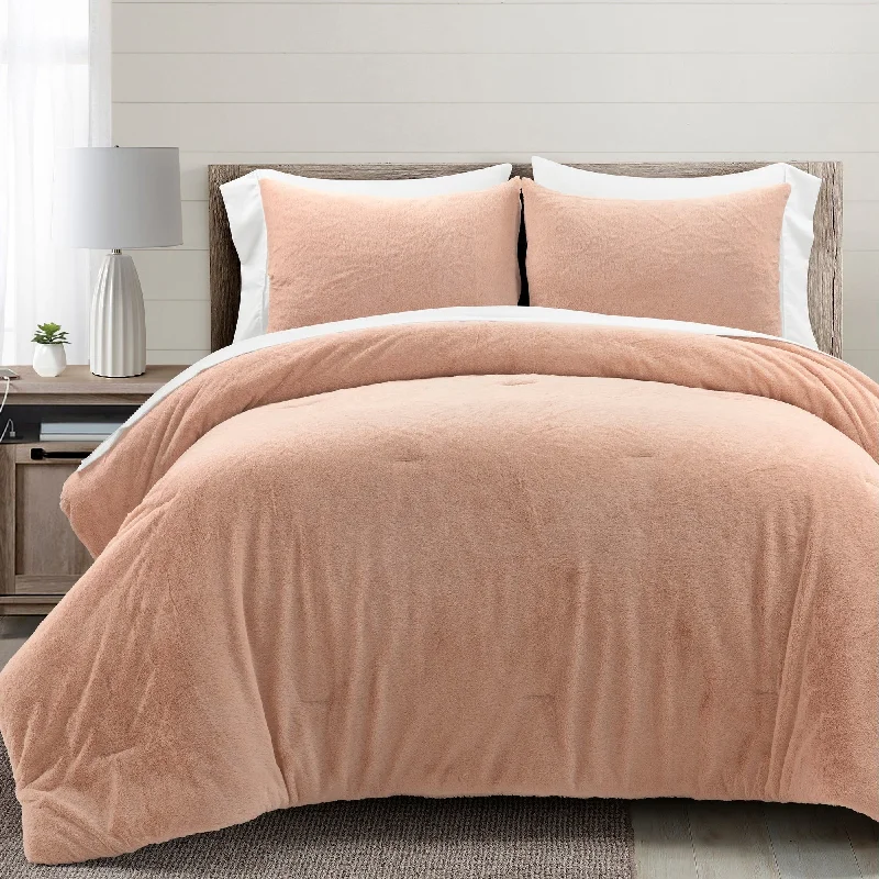 Microfiber - filled comforters that are lightweight and easy to care forLush Decor Modern Solid Ultra Soft Faux Fur Light Weight All Season Comforter Set Microfiber - filled comforters that are lightweight and easy to care forLush Decor Modern Solid Ultra Soft Faux Fur Light Weight All Season Comforter Set