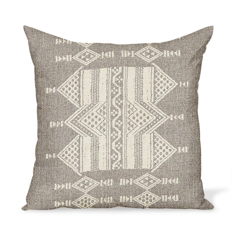 Bolster Pillows for Sofa DecorationCotton Pillows for Natural ComfortPeter Dunham Textiles Outdoor Mombasa in Taupe Pillow