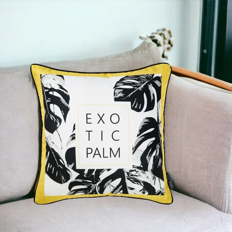 Square Pillows for Modern Home DecorRound Pillows for Boho-Style Interiors18" Black and White Throw Pillow Cover Square Pillows for Modern Home DecorRound Pillows for Boho-Style Interiors18" Black and White Throw Pillow Cover