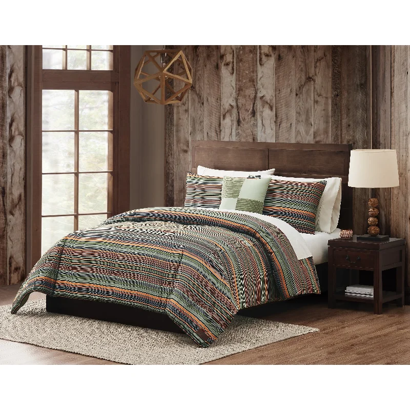 Silk - filled comforters for a luxurious and smooth touchMossy Oak Nativ Living Forest Sunrise Faux Suede Stripe Comforter Set Silk - filled comforters for a luxurious and smooth touchMossy Oak Nativ Living Forest Sunrise Faux Suede Stripe Comforter Set