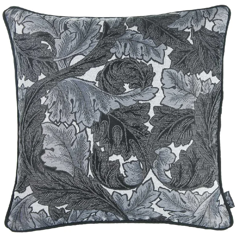 Lumbar Support Pillows for Car SeatsFirm Pillows for Side Sleepers17"X 17" Grey Jacquard Leaf Decorative Throw Pillow Cover Lumbar Support Pillows for Car SeatsFirm Pillows for Side Sleepers17"X 17" Grey Jacquard Leaf Decorative Throw Pillow Cover