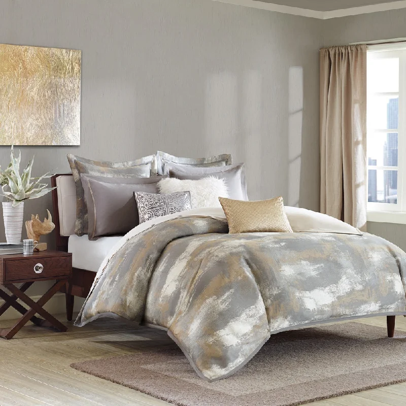 Cotton - filled comforters for a breathable and natural sleep experienceMadison Park Signature Graphix Grey Comforter Set Cotton - filled comforters for a breathable and natural sleep experienceMadison Park Signature Graphix Grey Comforter Set