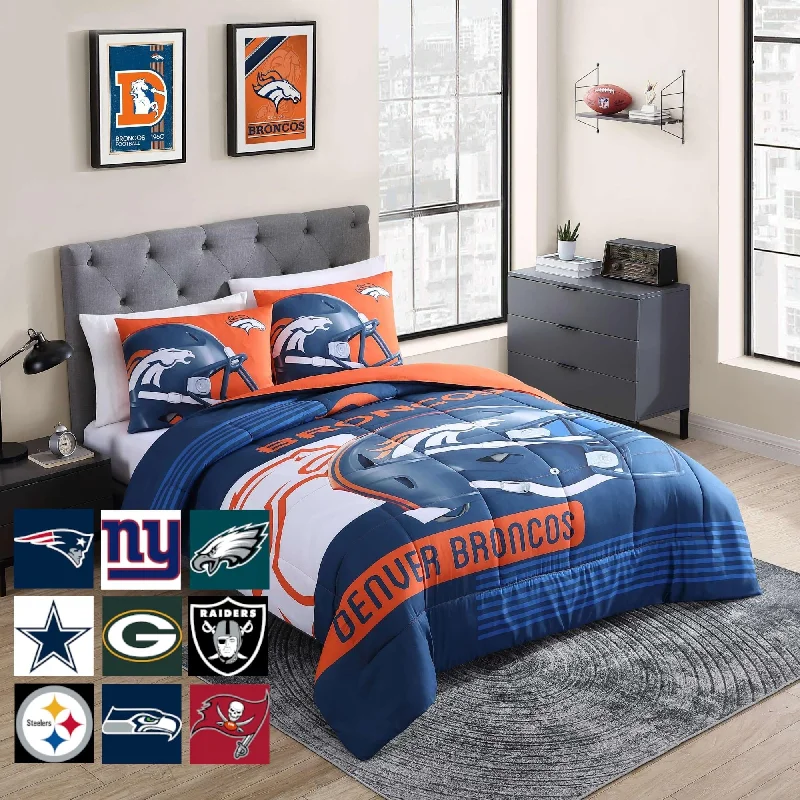 Silk - filled comforters for a luxurious and smooth touchNFL Official Licensed 2021 Season Comforter Set Silk - filled comforters for a luxurious and smooth touchNFL Official Licensed 2021 Season Comforter Set