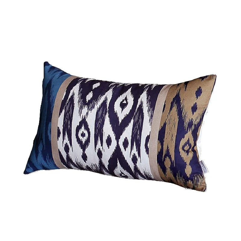 Travel Pillows for Long JourneysPlush Pillows for a Cozy BedSet Of 4 20" Ikat Lumbar Pillow Cover In Beige Travel Pillows for Long JourneysPlush Pillows for a Cozy BedSet Of 4 20" Ikat Lumbar Pillow Cover In Beige