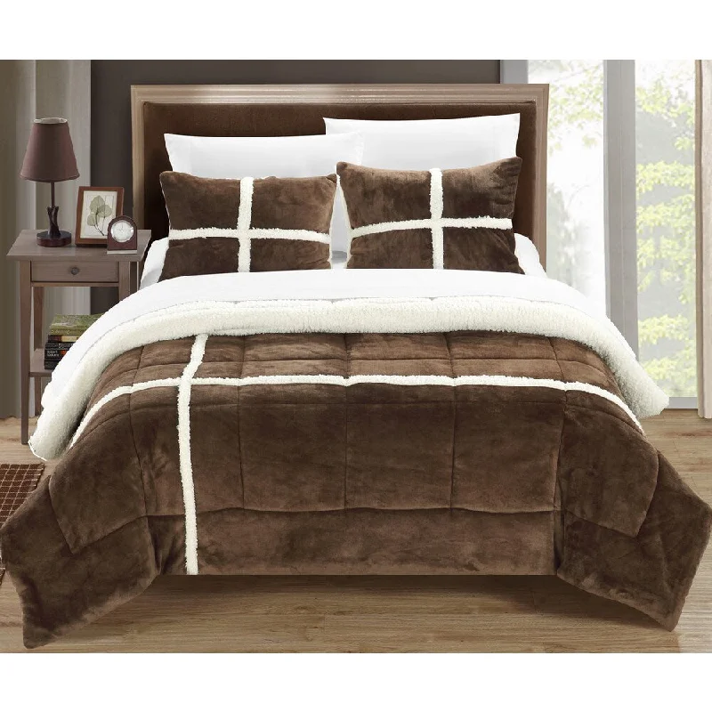 Down - filled comforters for supreme warmth and lightnessChic Home 2-Piece Chiron Comforter Set Down - filled comforters for supreme warmth and lightnessChic Home 2-Piece Chiron Comforter Set