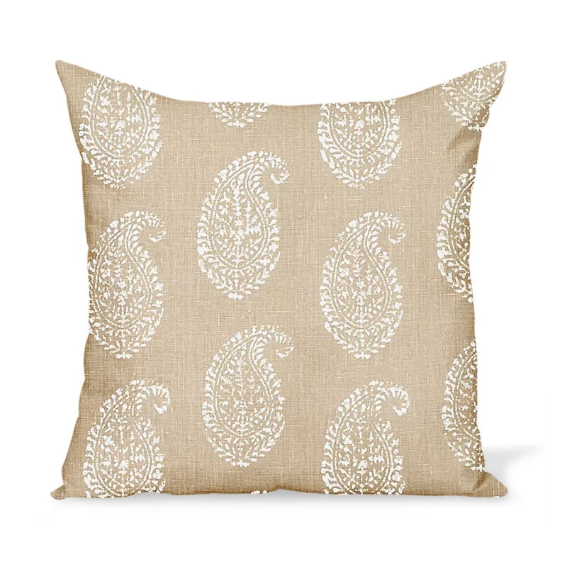 Hypoallergenic Pillows for Allergy SufferersFeather Pillows for a Luxurious SleepPeter Dunham Textiles Kashmir Paisley in White/Stone Pillow Hypoallergenic Pillows for Allergy SufferersFeather Pillows for a Luxurious SleepPeter Dunham Textiles Kashmir Paisley in White/Stone Pillow