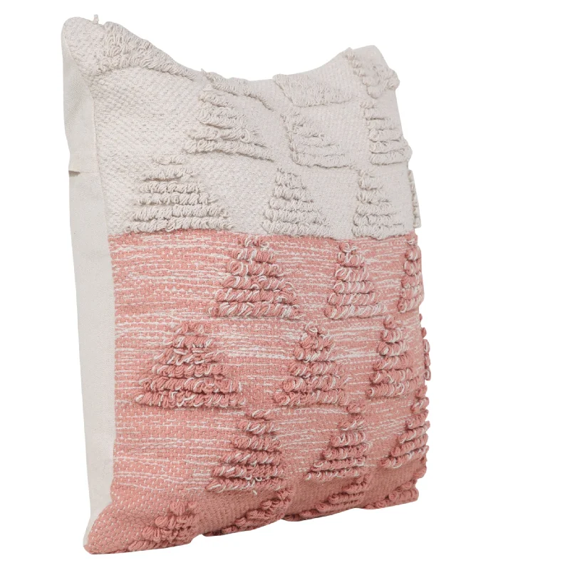 Pregnancy Pillows for Expectant MothersFirm Pillows for Side Sleepers20" X 20" Pink And Off-White 100% Cotton Geometric Zippered Pillow Pregnancy Pillows for Expectant MothersFirm Pillows for Side Sleepers20" X 20" Pink And Off-White 100% Cotton Geometric Zippered Pillow