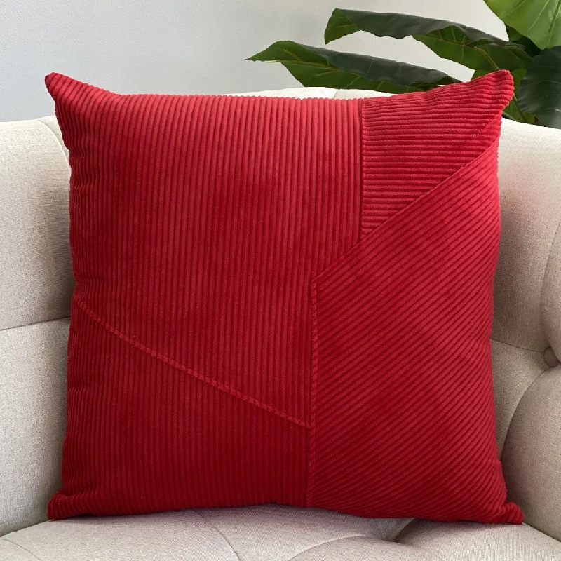Velvet Pillows for a Touch of ElegancePlush Pillows for a Cozy BedOverlapping Red Corduroy Pillow Velvet Pillows for a Touch of ElegancePlush Pillows for a Cozy BedOverlapping Red Corduroy Pillow
