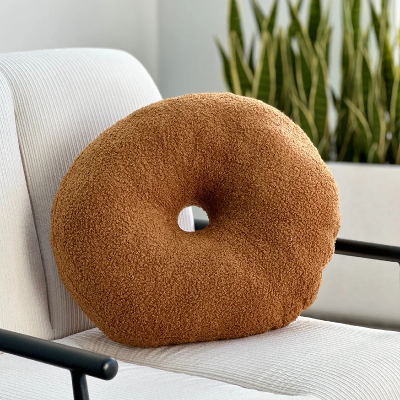 Decorative Pillows for Living Room MakeoverBack Support Pillows for Office ChairsBouclé Terractota Donut Throw Pillow Decorative Pillows for Living Room MakeoverBack Support Pillows for Office ChairsBouclé Terractota Donut Throw Pillow