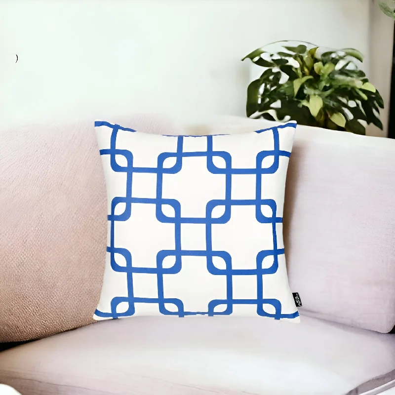 Velvet Pillows for a Touch of EleganceHypoallergenic Pillows for Allergy Sufferers18" Blue and White Throw Pillow Cover Velvet Pillows for a Touch of EleganceHypoallergenic Pillows for Allergy Sufferers18" Blue and White Throw Pillow Cover
