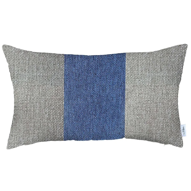 Cooling Pillows for Hot SleepersSoft and Fluffy Pillows for Bedroom Comfort12" X 20" Grey And Blue Geometric Zippered Handmade Polyester Lumbar Pillow Cover Cooling Pillows for Hot SleepersSoft and Fluffy Pillows for Bedroom Comfort12" X 20" Grey And Blue Geometric Zippered Handmade Polyester Lumbar Pillow Cover