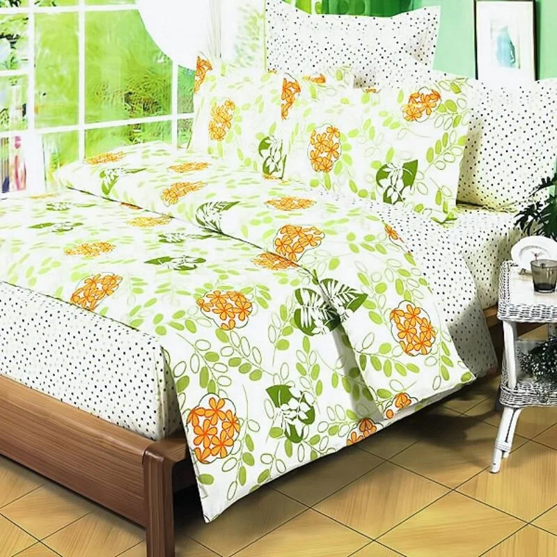Goose down comforters known for their superior quality and insulationSummer Leaf 100% Cotton 4PC /5PCComforter Set Goose down comforters known for their superior quality and insulationSummer Leaf 100% Cotton 4PC /5PCComforter Set