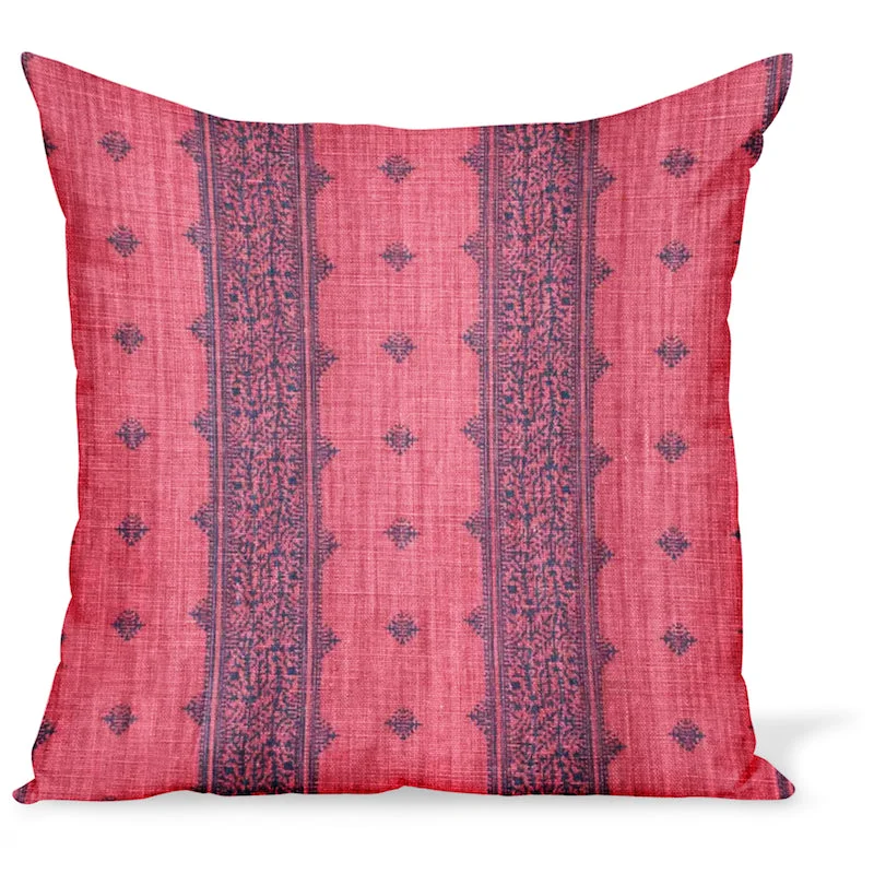 Feather Pillows for a Luxurious SleepKids Pillows with Fun DesignsPeter Dunham Textiles Fez Stripe in Indigo/Raspberry Pillow Feather Pillows for a Luxurious SleepKids Pillows with Fun DesignsPeter Dunham Textiles Fez Stripe in Indigo/Raspberry Pillow