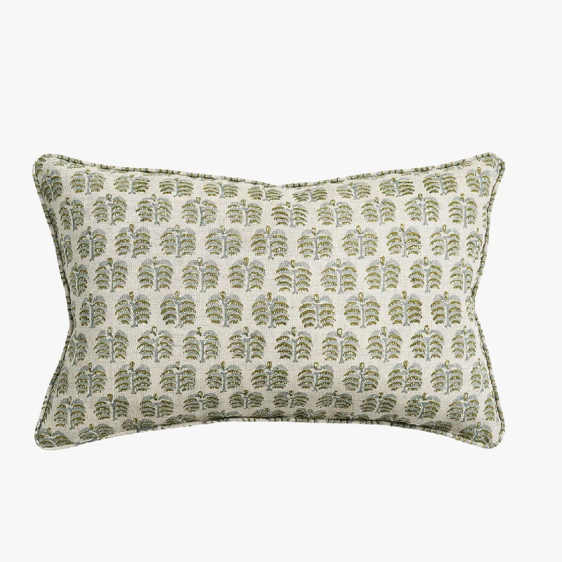 Kids Pillows with Fun DesignsCotton Pillows for Natural ComfortHera Moss Celadon Lumbar Pillow Cover Kids Pillows with Fun DesignsCotton Pillows for Natural ComfortHera Moss Celadon Lumbar Pillow Cover