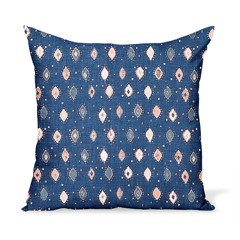 Plush Pillows for a Cozy BedSilk Pillows for Smooth Skin and HairPeter Dunham Textiles Oona in Blue/Pink Pillow