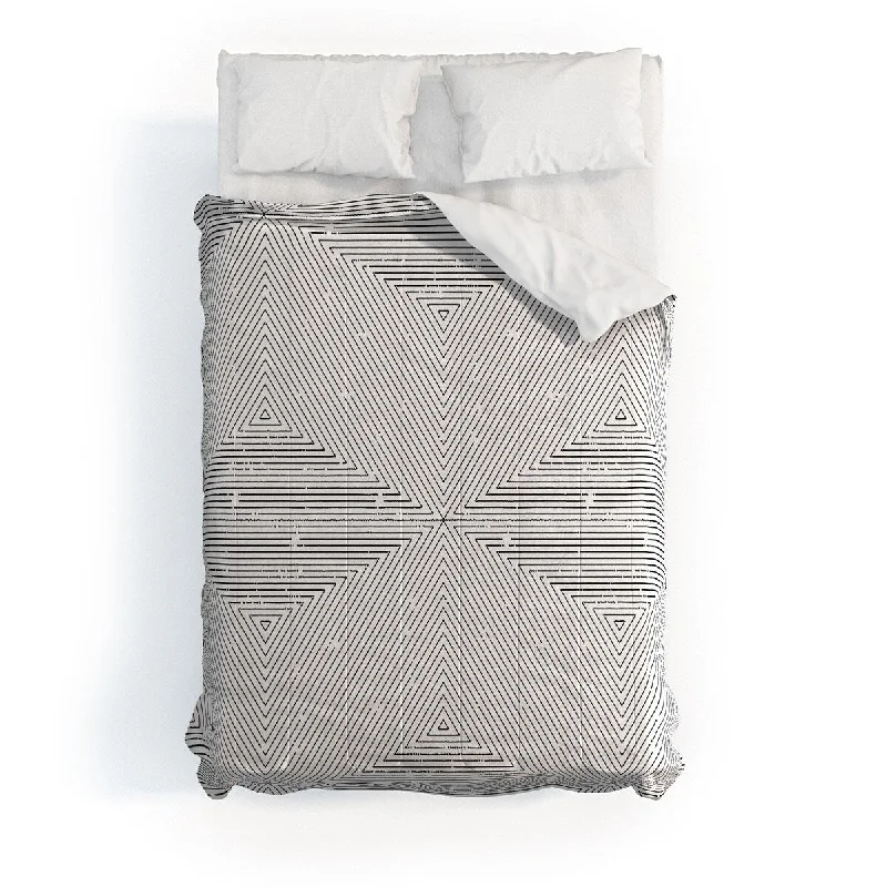 Microfiber - filled comforters that are lightweight and easy to care forLittle Arrow Design Co Boho Triangle Stripes Black Made To Order Full Comforter Microfiber - filled comforters that are lightweight and easy to care forLittle Arrow Design Co Boho Triangle Stripes Black Made To Order Full Comforter