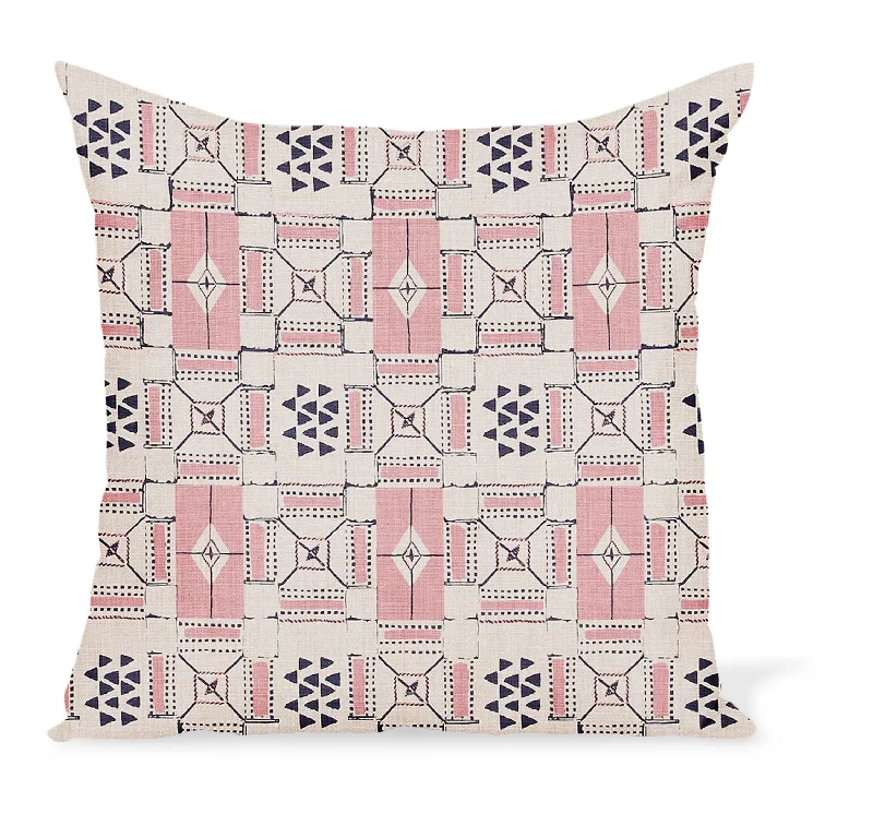 Lumbar Support Pillows for Car SeatsCotton Pillows for Natural ComfortPeter Dunham Textiles Mogador in Pink/Indigo Pillow Lumbar Support Pillows for Car SeatsCotton Pillows for Natural ComfortPeter Dunham Textiles Mogador in Pink/Indigo Pillow