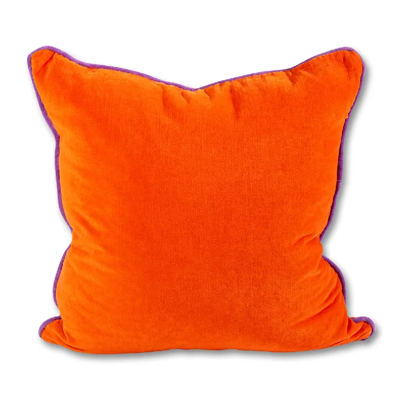Silk Pillows for Smooth Skin and HairFeather Pillows for a Luxurious SleepCharliss Velvet Pillow - Orange + Lilac Silk Pillows for Smooth Skin and HairFeather Pillows for a Luxurious SleepCharliss Velvet Pillow - Orange + Lilac