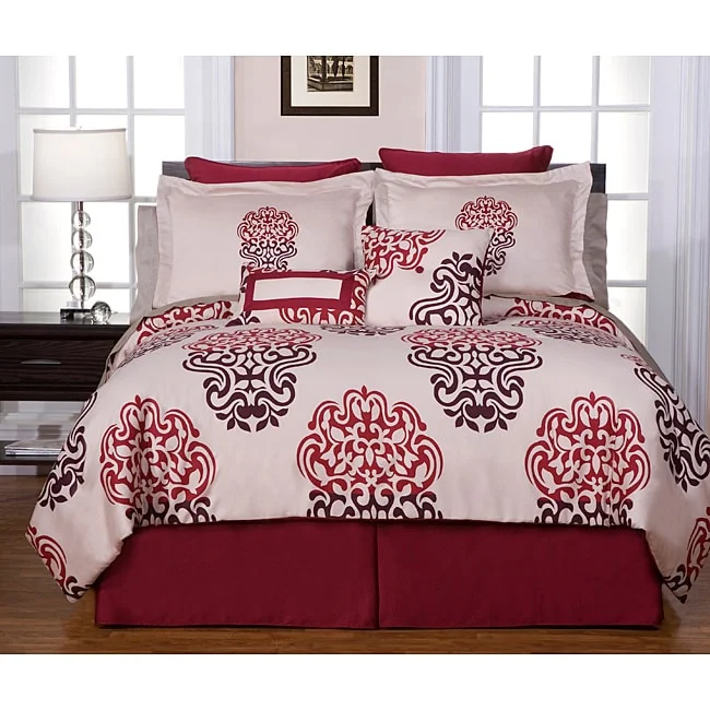 Wool - filled comforters with natural moisture - wicking and temperature - regulating featuresPointehaven Cherry Blossom 8-piece Comforter Set Wool - filled comforters with natural moisture - wicking and temperature - regulating featuresPointehaven Cherry Blossom 8-piece Comforter Set