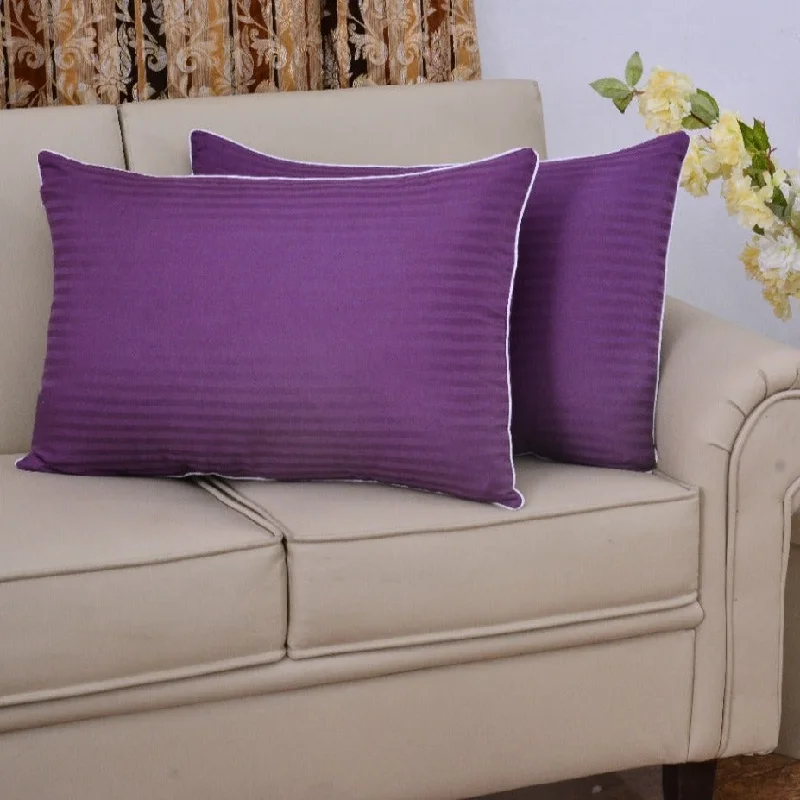 Hypoallergenic Pillows for Allergy SufferersDown Alternative Pillows for Ethical Choices2 PCs Stripe Filled Pillows-Purple Hypoallergenic Pillows for Allergy SufferersDown Alternative Pillows for Ethical Choices2 PCs Stripe Filled Pillows-Purple
