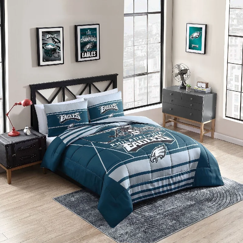 Duck down comforters with a softer feel and good warmth retentionPhiladelphia Eagles NFL Licensed "Crosser" Comforter & Sham Set Duck down comforters with a softer feel and good warmth retentionPhiladelphia Eagles NFL Licensed "Crosser" Comforter & Sham Set