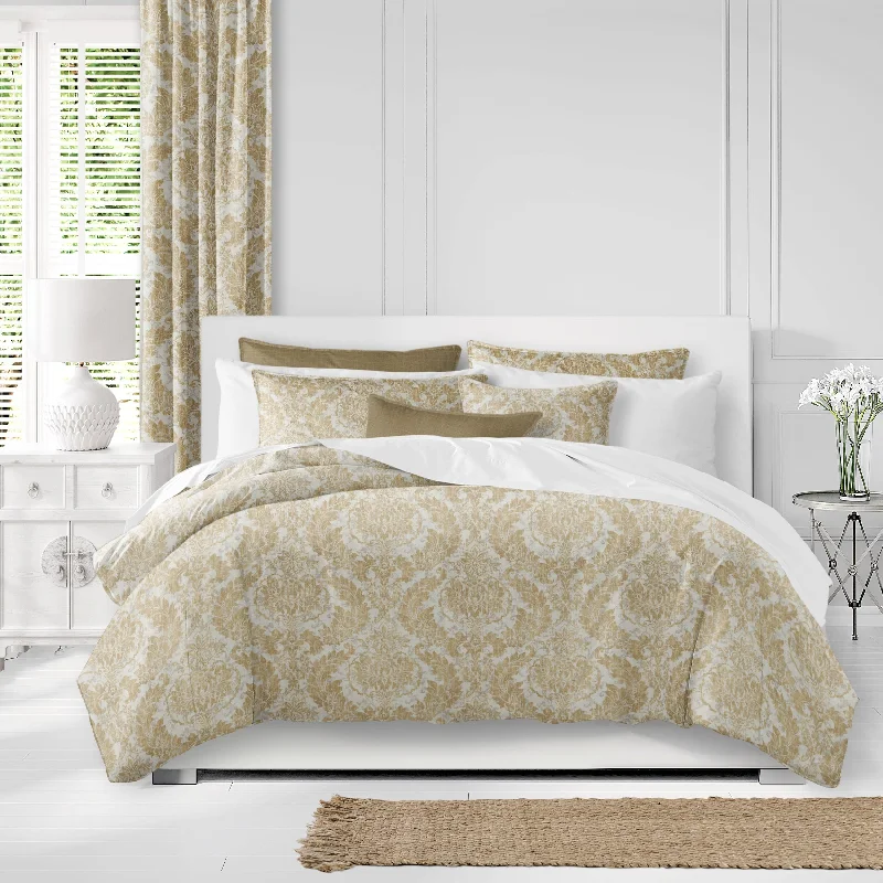 Bamboo - fiber - filled comforters with antibacterial and breathable qualitiesDamaskus Linen Gold Comforter & Pillow Sham Set. Bamboo - fiber - filled comforters with antibacterial and breathable qualitiesDamaskus Linen Gold Comforter & Pillow Sham Set.
