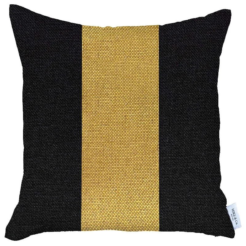 Hypoallergenic Pillows for Allergy SufferersPregnancy Pillows for Expectant Mothers18" X 18" Black And Yellow Geometric Zippered Handmade Polyester Throw Pillow Cover Hypoallergenic Pillows for Allergy SufferersPregnancy Pillows for Expectant Mothers18" X 18" Black And Yellow Geometric Zippered Handmade Polyester Throw Pillow Cover
