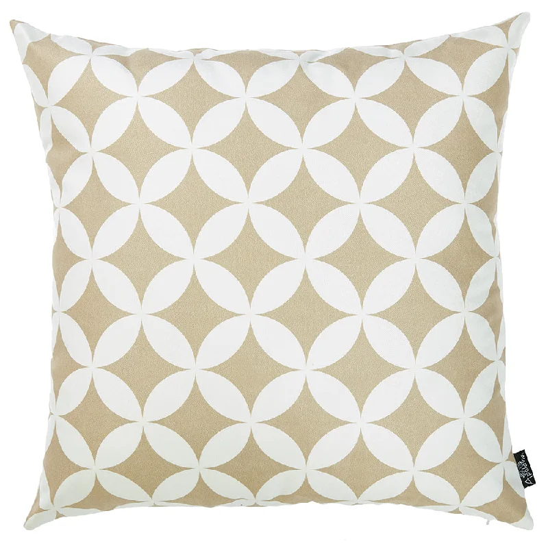 Hypoallergenic Pillows for Allergy SufferersSilk Pillows for Smooth Skin and HairTaupe And White Geometric Decorative Throw Pillow Cover Hypoallergenic Pillows for Allergy SufferersSilk Pillows for Smooth Skin and HairTaupe And White Geometric Decorative Throw Pillow Cover