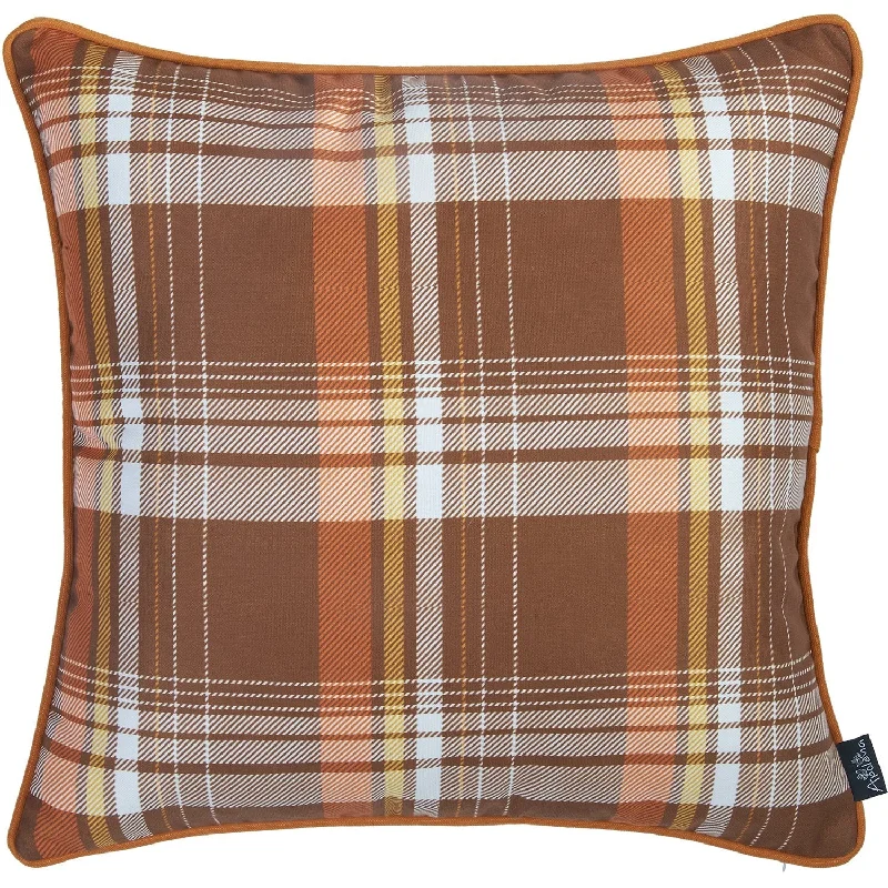 Adjustable Pillows for Customized ComfortVelvet Pillows for a Touch of EleganceSet Of Four 18" Orange And Brown Plaid Pumpkins Throw Pillow Covers Adjustable Pillows for Customized ComfortVelvet Pillows for a Touch of EleganceSet Of Four 18" Orange And Brown Plaid Pumpkins Throw Pillow Covers