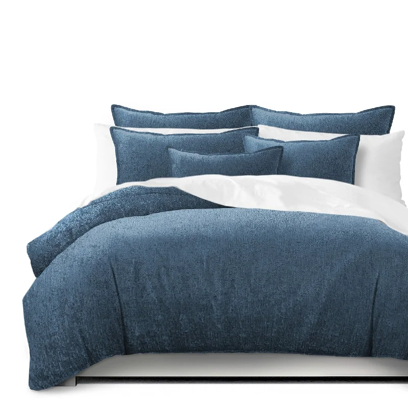 Queen - size comforters for standard queen - sized mattressesJuno Velvet Bluebell Comforter and Pillow Sham(s) Set Queen - size comforters for standard queen - sized mattressesJuno Velvet Bluebell Comforter and Pillow Sham(s) Set