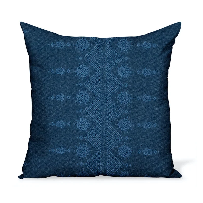 Cotton Pillows for Natural ComfortMemory Foam Pillows for Neck SupportPeter Dunham Textiles Outdoor Carmania in Midnight on Indigo Pillow Cotton Pillows for Natural ComfortMemory Foam Pillows for Neck SupportPeter Dunham Textiles Outdoor Carmania in Midnight on Indigo Pillow