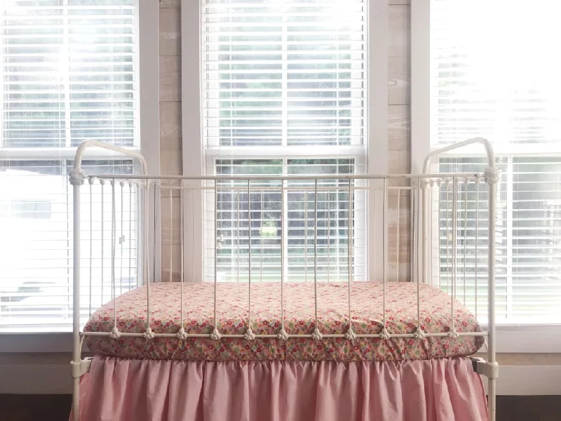 Thermal - Regulating Bamboo Sheets for All - Season ComfortPink Floral Fitted Crib Sheet Thermal - Regulating Bamboo Sheets for All - Season ComfortPink Floral Fitted Crib Sheet