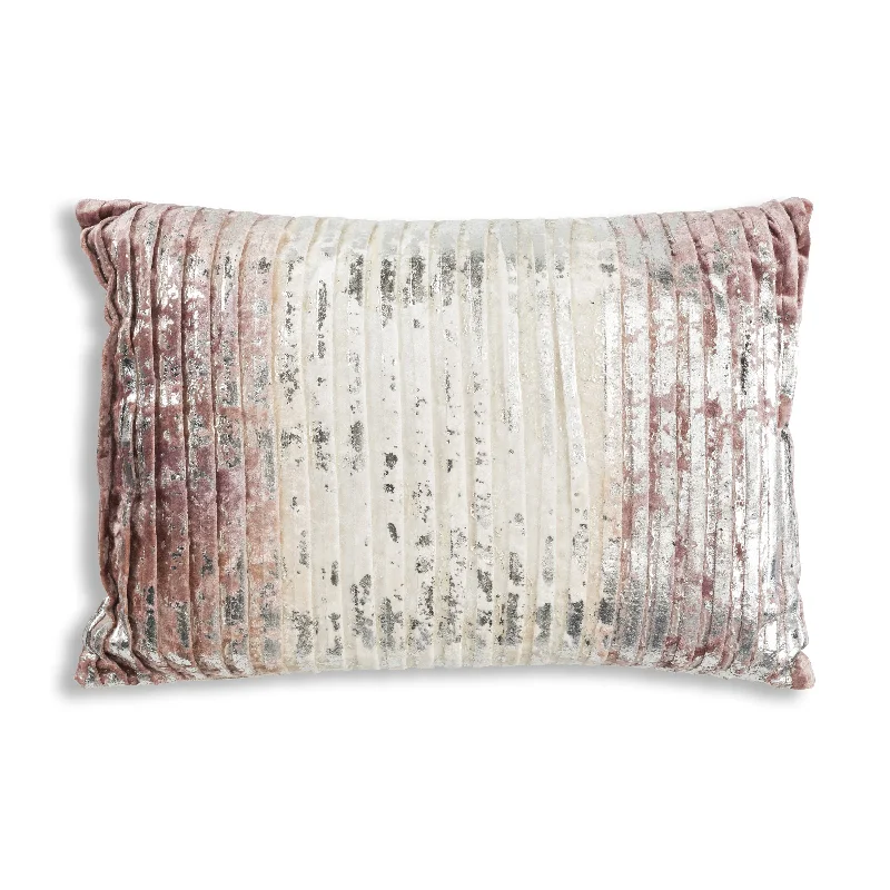Back Support Pillows for Office ChairsMilo Pink Pleated Ombre Pillow