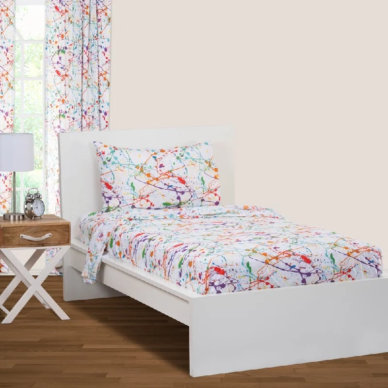 Jersey - Knit Sheets for a Comfortable and Casual BedCrayola Splat Sheet Set