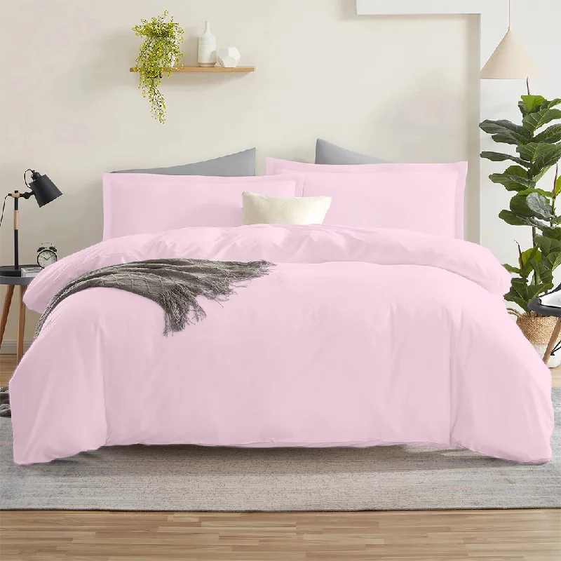 Linen duvet covers with a natural texture and breathabilityPink Duvet Cover Set Solid Comfy Sateen Linen duvet covers with a natural texture and breathabilityPink Duvet Cover Set Solid Comfy Sateen