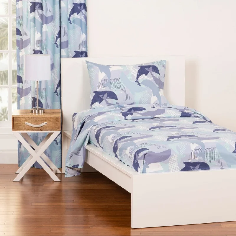 King - Size Sheet Sets with a Decorative Pillow SetCrayola Life's Porpoise Sheet Set King - Size Sheet Sets with a Decorative Pillow SetCrayola Life's Porpoise Sheet Set