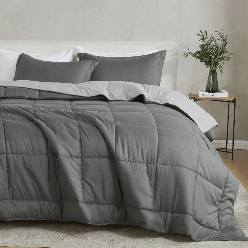 Dark Grey Solid / Light Grey Solid