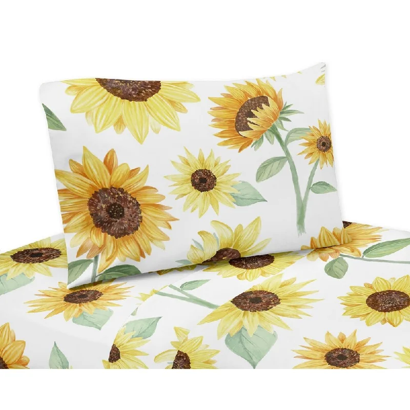 Linen - Cotton Blend Sheets for a Natural and Versatile OptionSweet Jojo Designs Yellow Green and White Boho Floral Sunflower Collection 4-piece Queen Sheet Set - Farmhouse Watercolor Flower Linen - Cotton Blend Sheets for a Natural and Versatile OptionSweet Jojo Designs Yellow Green and White Boho Floral Sunflower Collection 4-piece Queen Sheet Set - Farmhouse Watercolor Flower