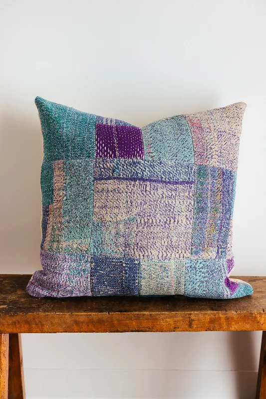 Down Alternative Pillows for Ethical ChoicesSeaglass Mosaic 22x22 Pillow - 7