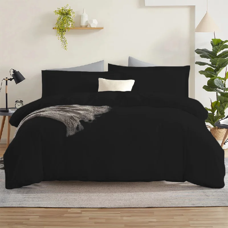 Twin XL duvet covers designed for extra - long twin beds, often used in college dormsBlack Duvet Cover Set Solid Bliss Sateen Twin XL duvet covers designed for extra - long twin beds, often used in college dormsBlack Duvet Cover Set Solid Bliss Sateen