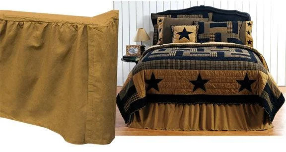Bed skirts with a paisley print for an exotic feelDelaware Star King Bed Skirt