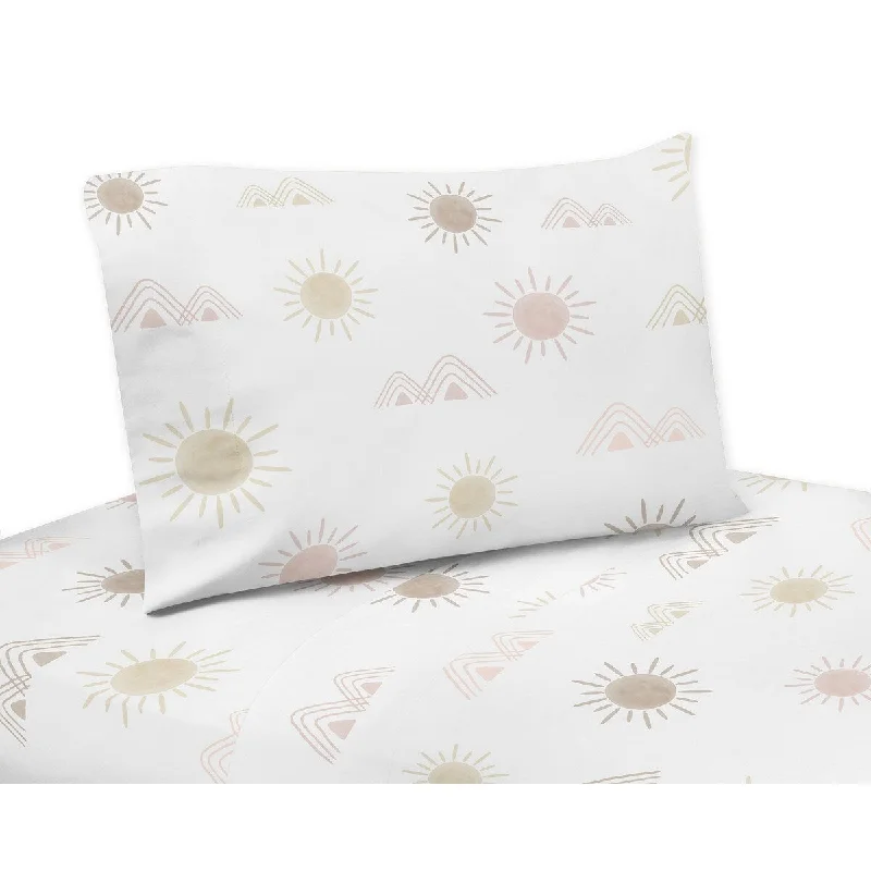 Thermal - Regulating Bamboo Sheets for All - Season ComfortBoho Desert Sun 4pc Queen Sheet Set - Blush Pink Mauve Gold Taupe Bohemian Watercolor Mountains Southwest Nature Outdoors Thermal - Regulating Bamboo Sheets for All - Season ComfortBoho Desert Sun 4pc Queen Sheet Set - Blush Pink Mauve Gold Taupe Bohemian Watercolor Mountains Southwest Nature Outdoors