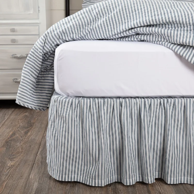 Twin - size bed skirts for a single bedSawyer Mill Ticking Stripe Bed Skirt
