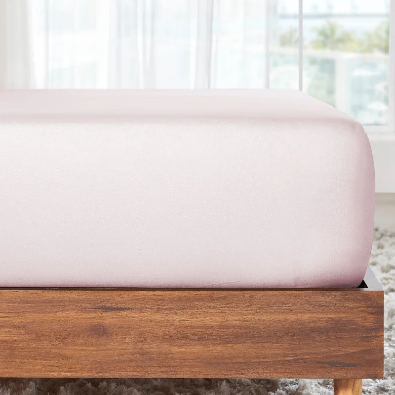Wrinkle - Free Polyester Sheets for a Low - Maintenance BedFitted Sheet Only - 100% Cotton Sateen - Everyday Soft