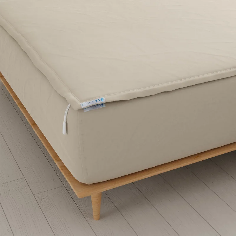 Organic Flannel Sheets for a Natural and Warm SleepQuickZip Fitted Sheet | Zips Off and On; Won't Pop Off; Easy to Fold | More Comfort. Less Hassle. | Sateen Cotton | Includes Base + Zip Sheet Organic Flannel Sheets for a Natural and Warm SleepQuickZip Fitted Sheet | Zips Off and On; Won't Pop Off; Easy to Fold | More Comfort. Less Hassle. | Sateen Cotton | Includes Base + Zip Sheet
