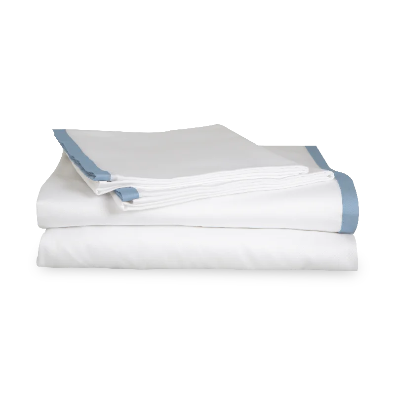 King - Size Sheet Sets with a Decorative Pillow SetContrast Flange Collection