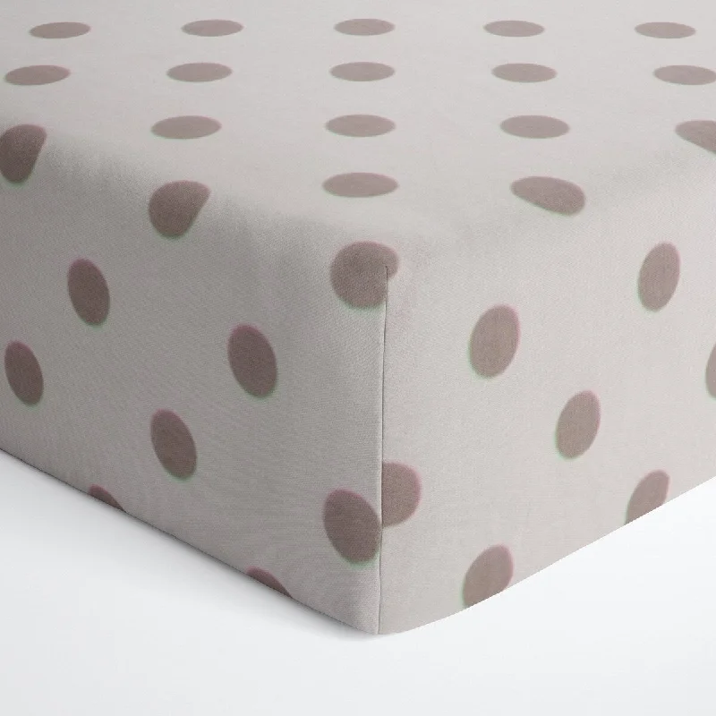 Anti - Pill Microfiber Sheets for a Smooth AppearanceGlenna Jean Grey Dot Fitted Crib Sheet Anti - Pill Microfiber Sheets for a Smooth AppearanceGlenna Jean Grey Dot Fitted Crib Sheet